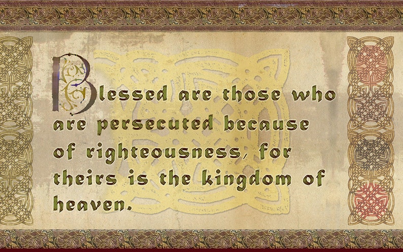 Beatitudes Wallpaper Border - 10inch Width - Etsy
