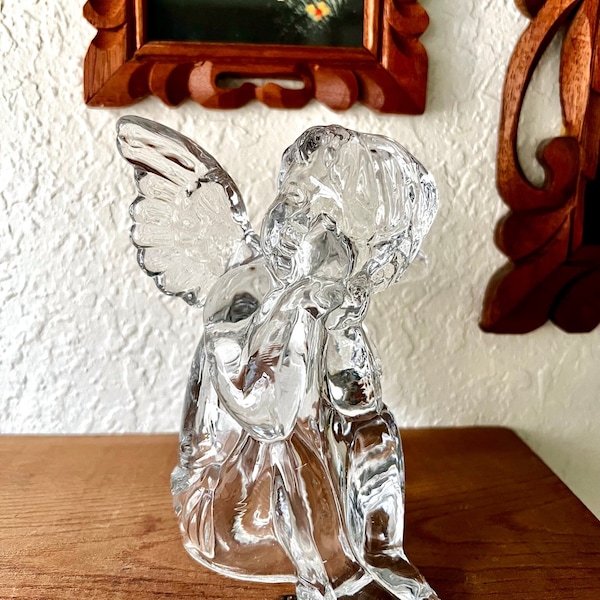 Glass Angel Candle Holder Etsy