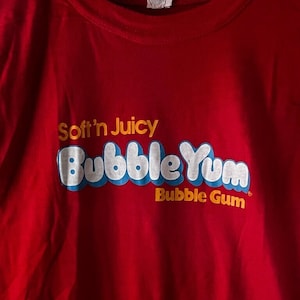 Vintage Bubble Yum Bubble Gum T-Shirt - Kids Large (14-16)