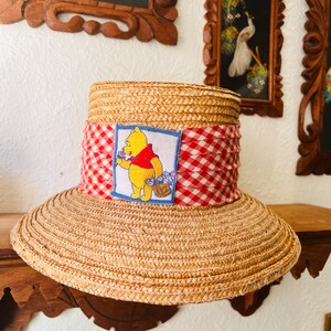 Vintage Winnie the Pooh Straw Hat - Etsy display picture 2