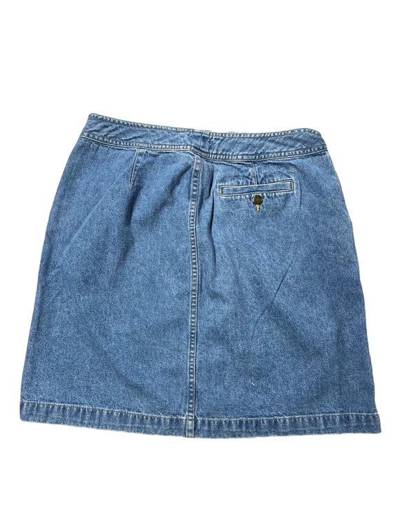 Vintage Denim Mini Skirt - image 2