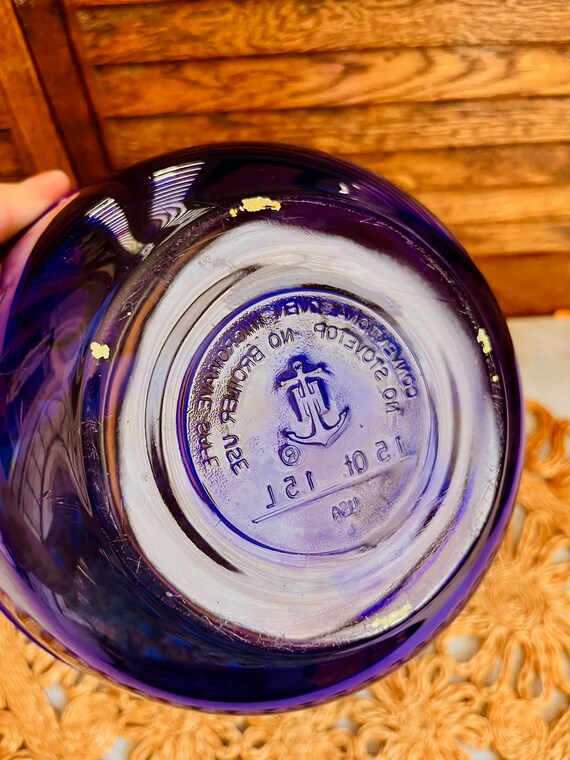 Vintage 1.5 Quart Cobalt Blue Anchor Hocking Mixing Bowl - Etsy