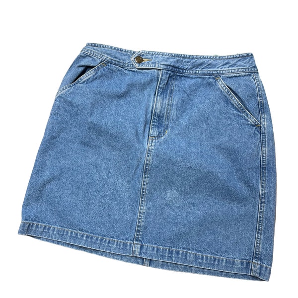 Denim Mini Skirt - Etsy