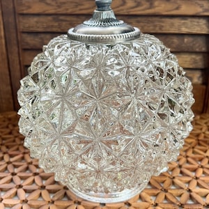 Diamond Pattern Ceiling Light Glass Globe (s)