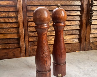 Vintage MCM Wood Salt and Pepper Shakers