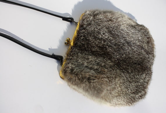 Vintage Rabbit Fur Purse - image 1