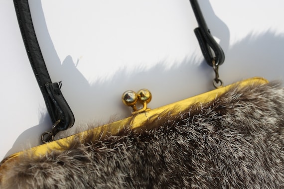 Vintage Rabbit Fur Purse - image 4