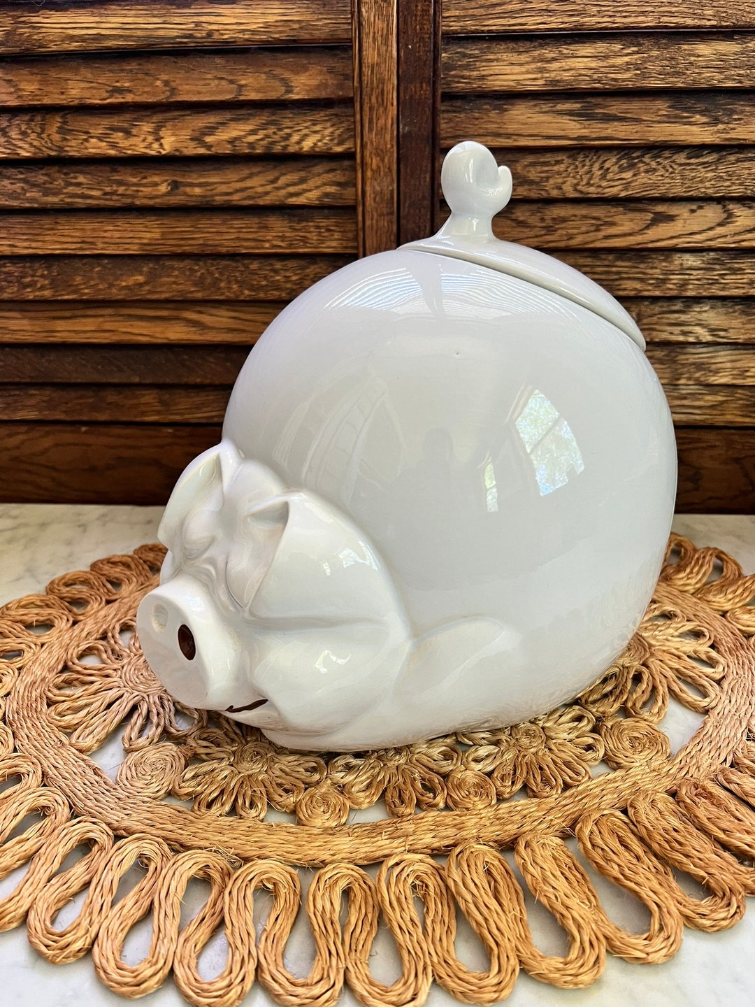 Vintage Mccoy Pottery BIG Pig Cookie Jar - Etsy