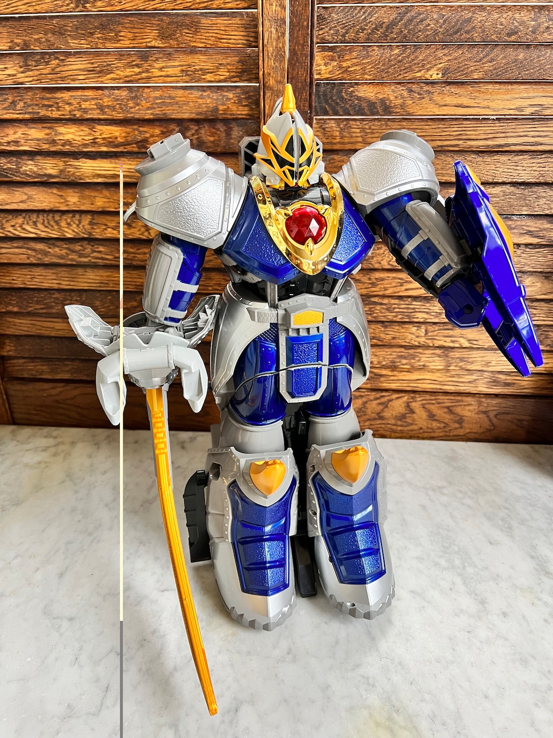 Power Rangers Jungle Fury DX Rhino Steel Megazord – Collectible