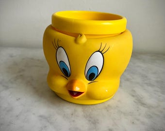 Vintage 90s Tweety Bird Mug Warner Bros Collectible Kids Cup