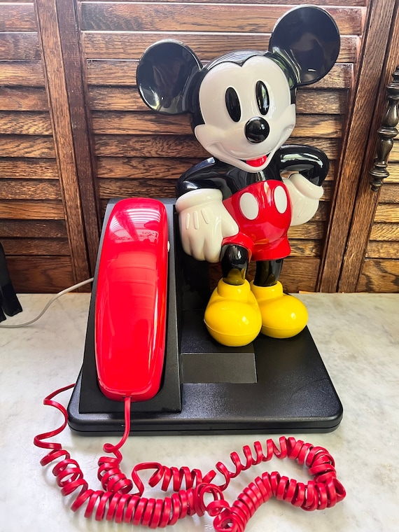 Vintage Mickey Mouse Phone 1990s - Etsy