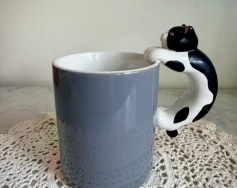 Vintage Hallmark Tuxedo Cat Mug