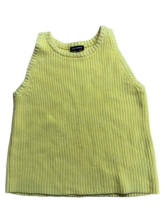 Vintage yellow sweater vest - Gem