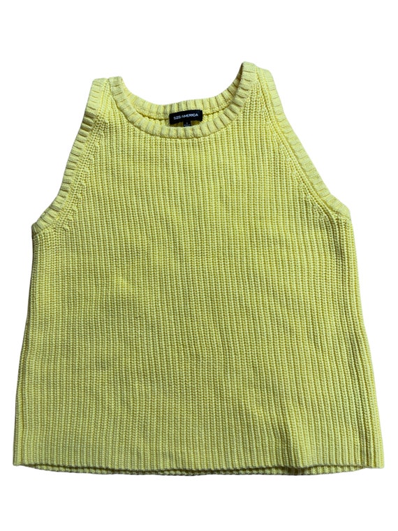 Vintage yellow sweater vest Gem