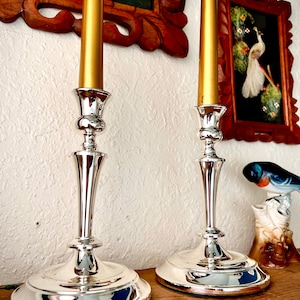 Silver Plated Candle Holders