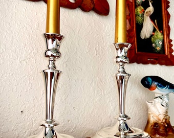 Silver Plated Candle Holders