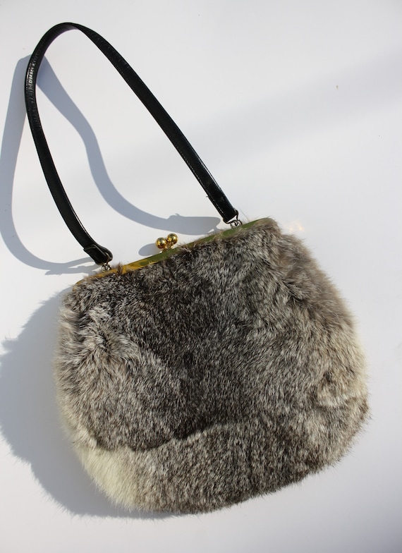 Vintage Rabbit Fur Purse - image 3