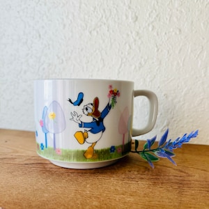 Vintage Japan Donald Duck Ceramic Mug