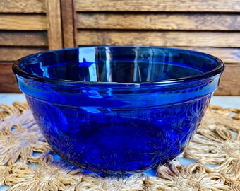 Vintage 1.5 Quart Cobalt Blue Anchor Hocking Mixing Bowl - Etsy
