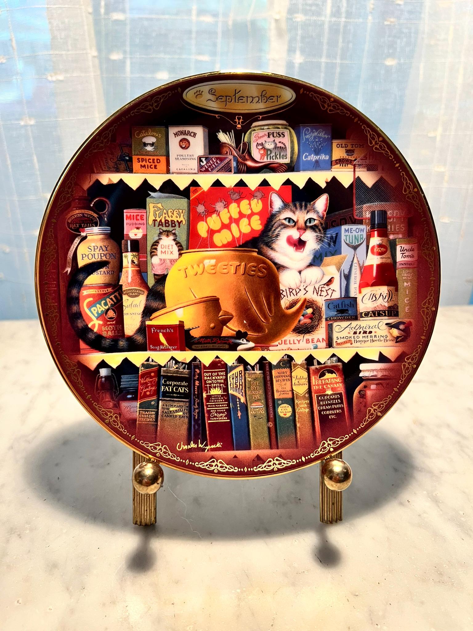 Charles Wysocki “ethel the Gourmet” Collector Plate Bradford