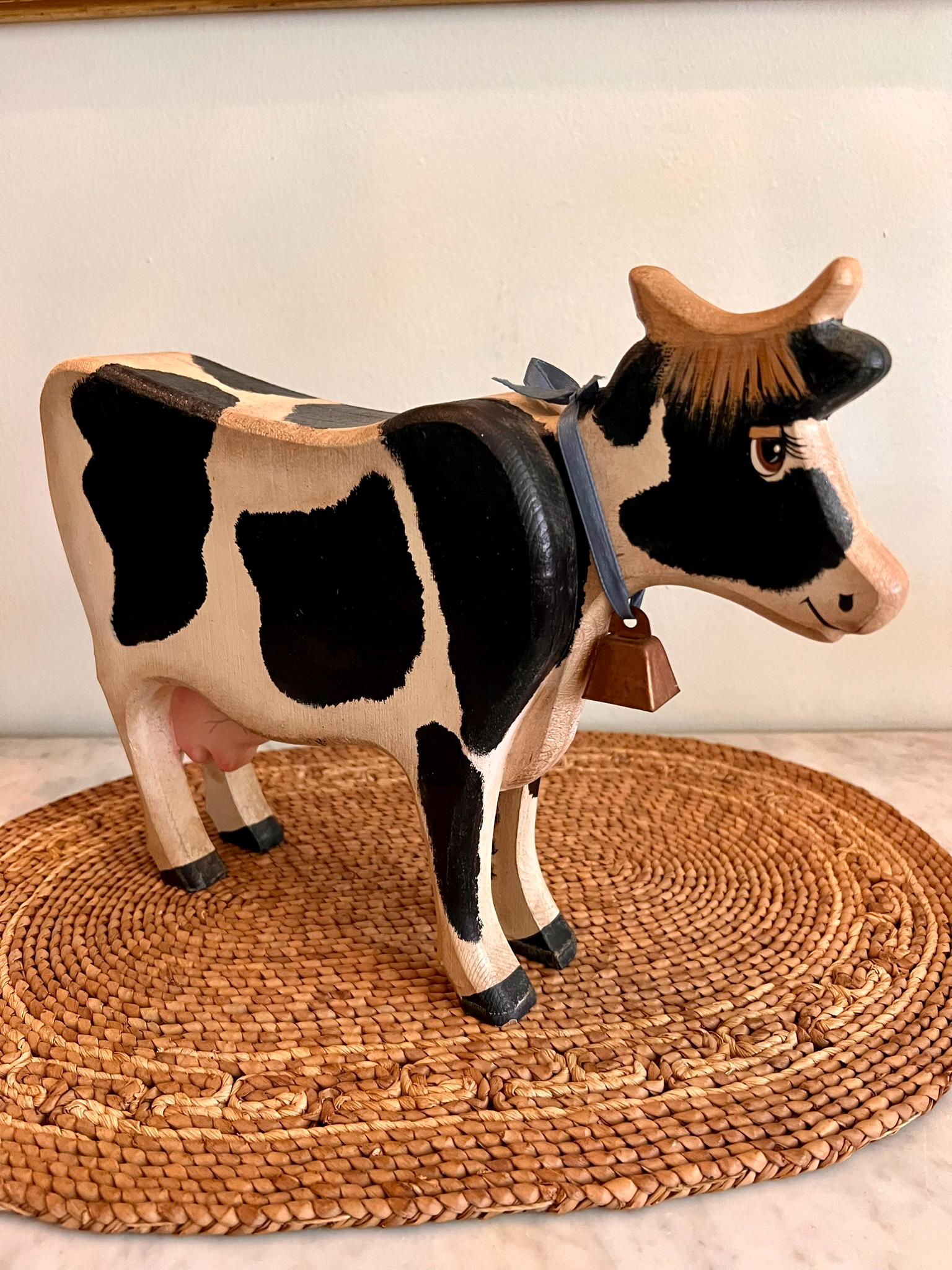 Vintage Wooden Cow Bell - Etsy