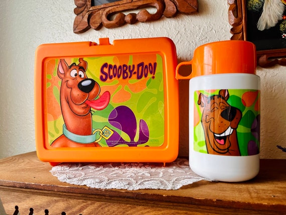 Vintage 2000 Orange Scooby Doo Lunchbox and Therm… - image 1
