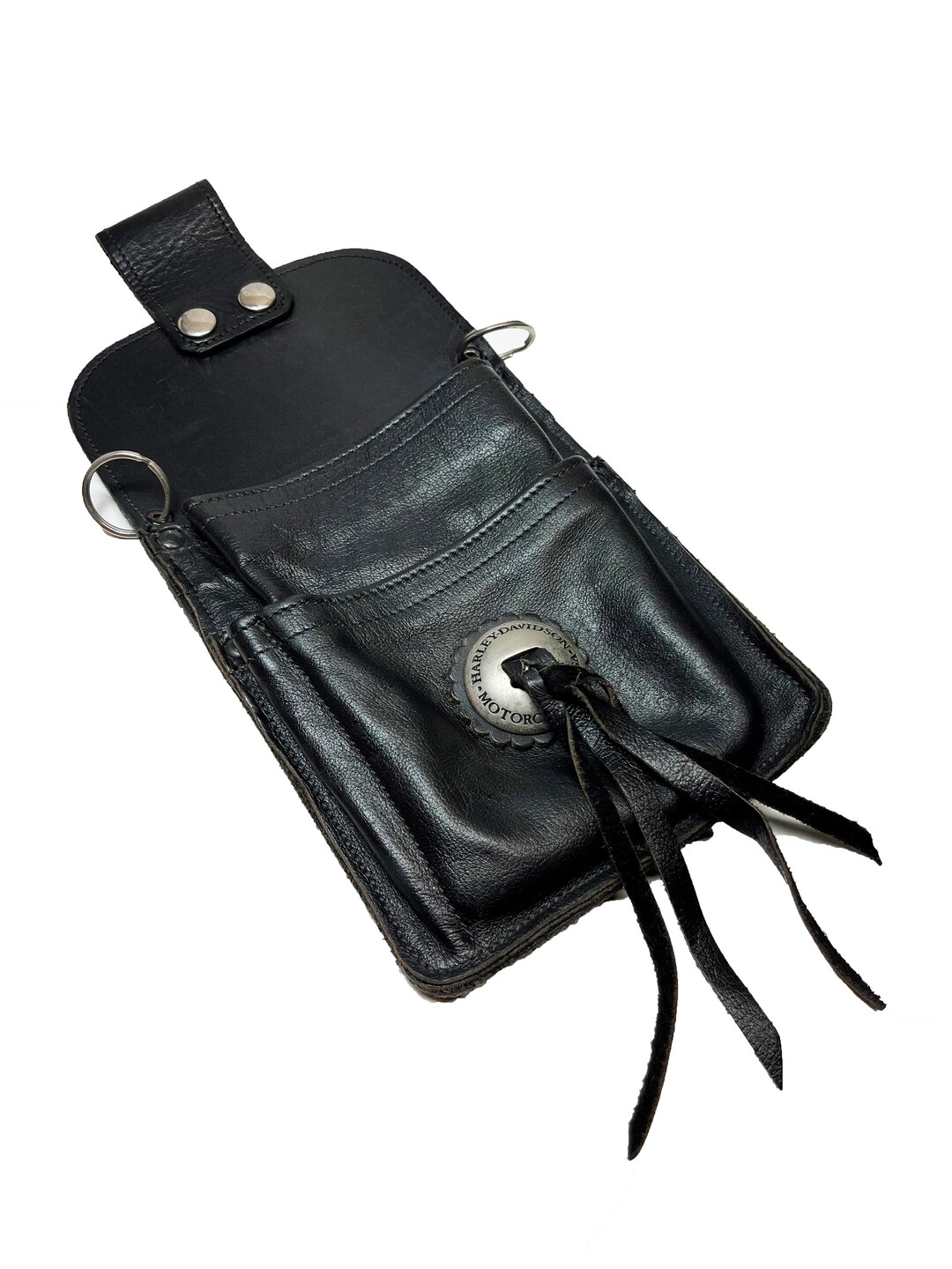Harley Davidson Leather Pouch Etsy
