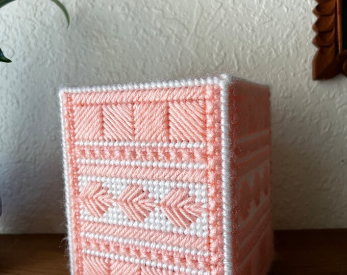 Needlepoint Tissue Box Holder Etsy
