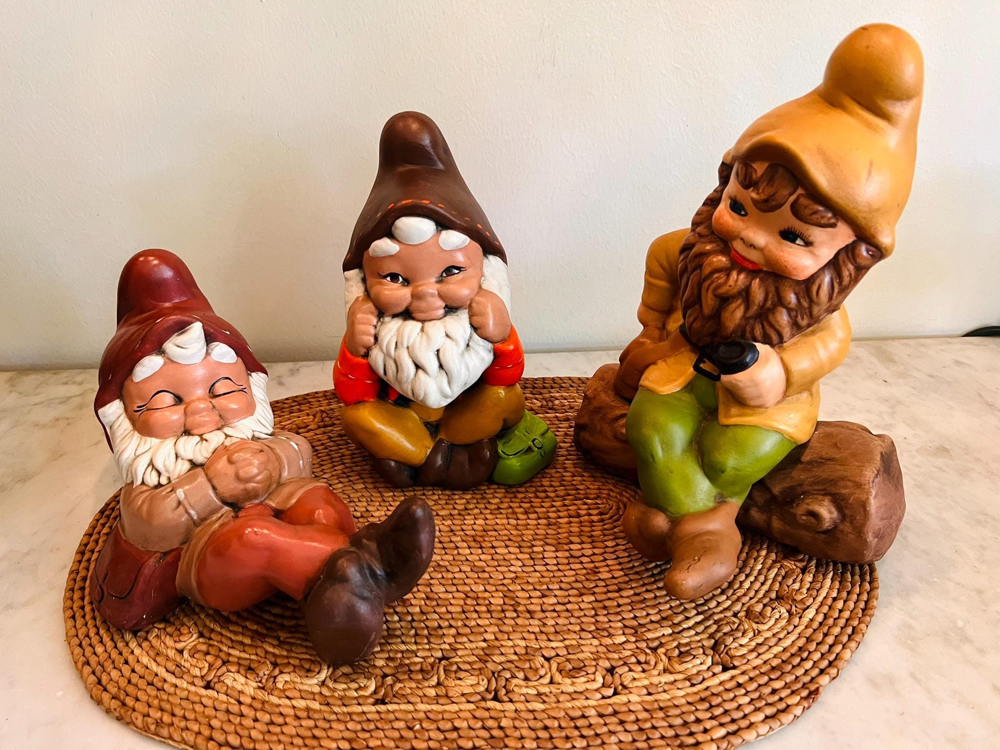 70s Ceramic Gnomes - Etsy