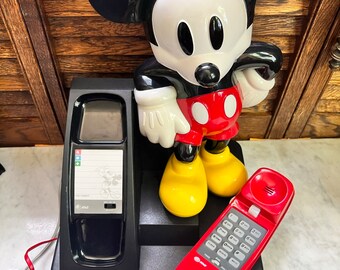 Vintage Mickey Mouse Phone 1990s - Etsy