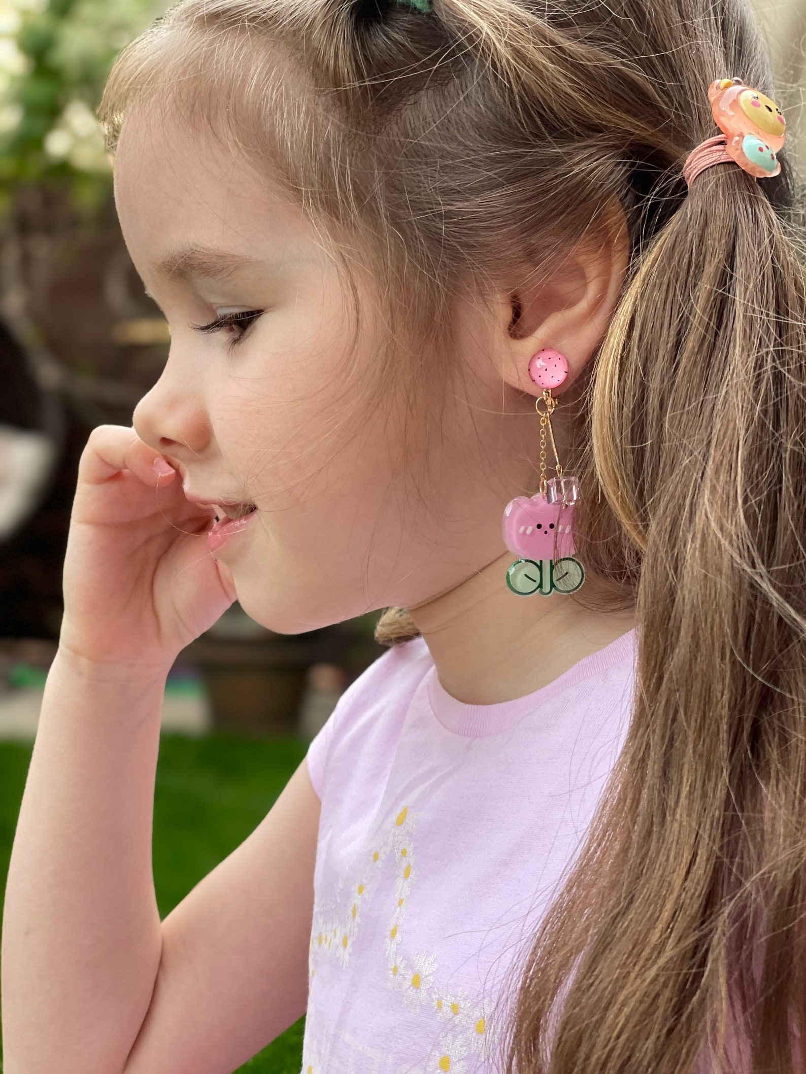 Cute clipon earrings for little trendy girls. Holiday mood Etsy