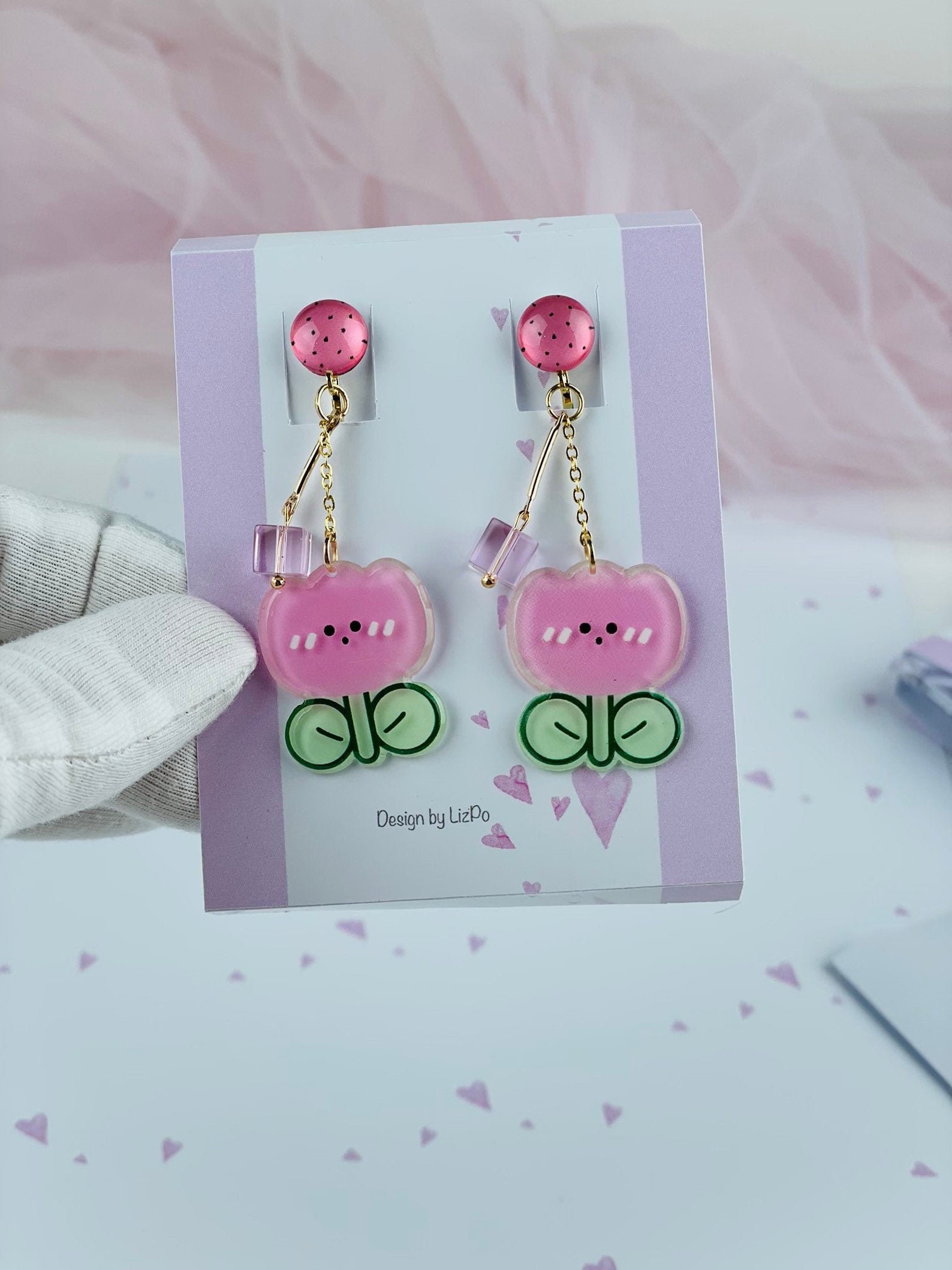 Cute clipon earrings for little trendy girls. Holiday mood Etsy