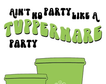 Printable Retro Housewife Tupperware Party Display 11x14 Print INSTANT ...