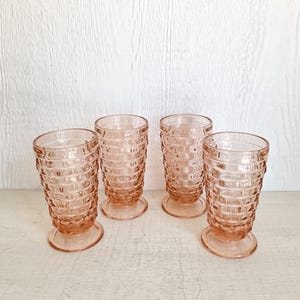 Pink Whitehall Glasses, Set of 4