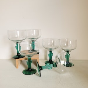 Libbey Cactus Margarita Glasses, Set of 5