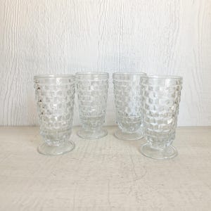 Clear Whitehall Glasses, Set of 4