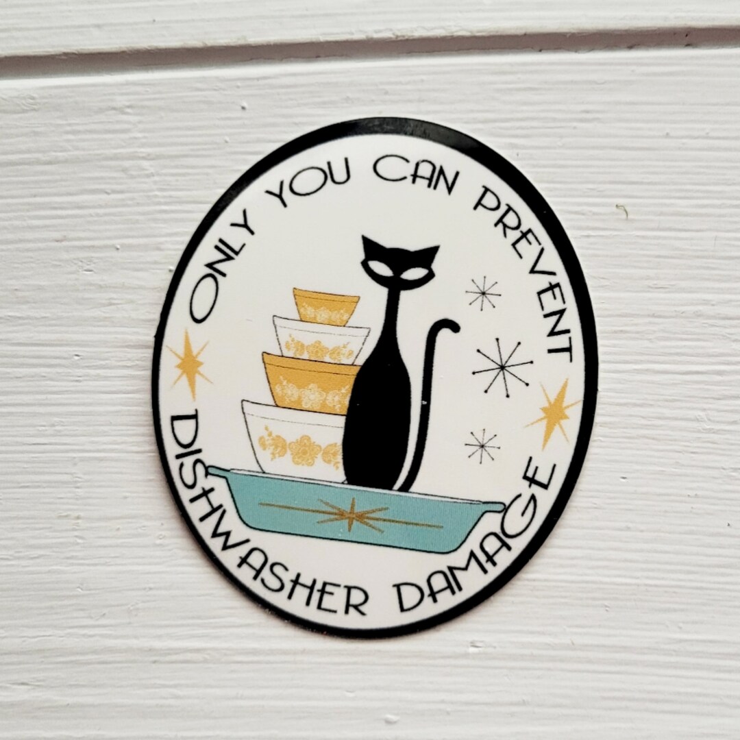 Pyrex Lover Sticker, Prevent Dishwasher Damage - Etsy