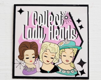 Lady Head Collector Sticker