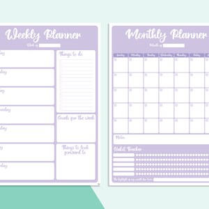 Printable A4 Planner Bundle instant Download Daily/weekly/monthly ...
