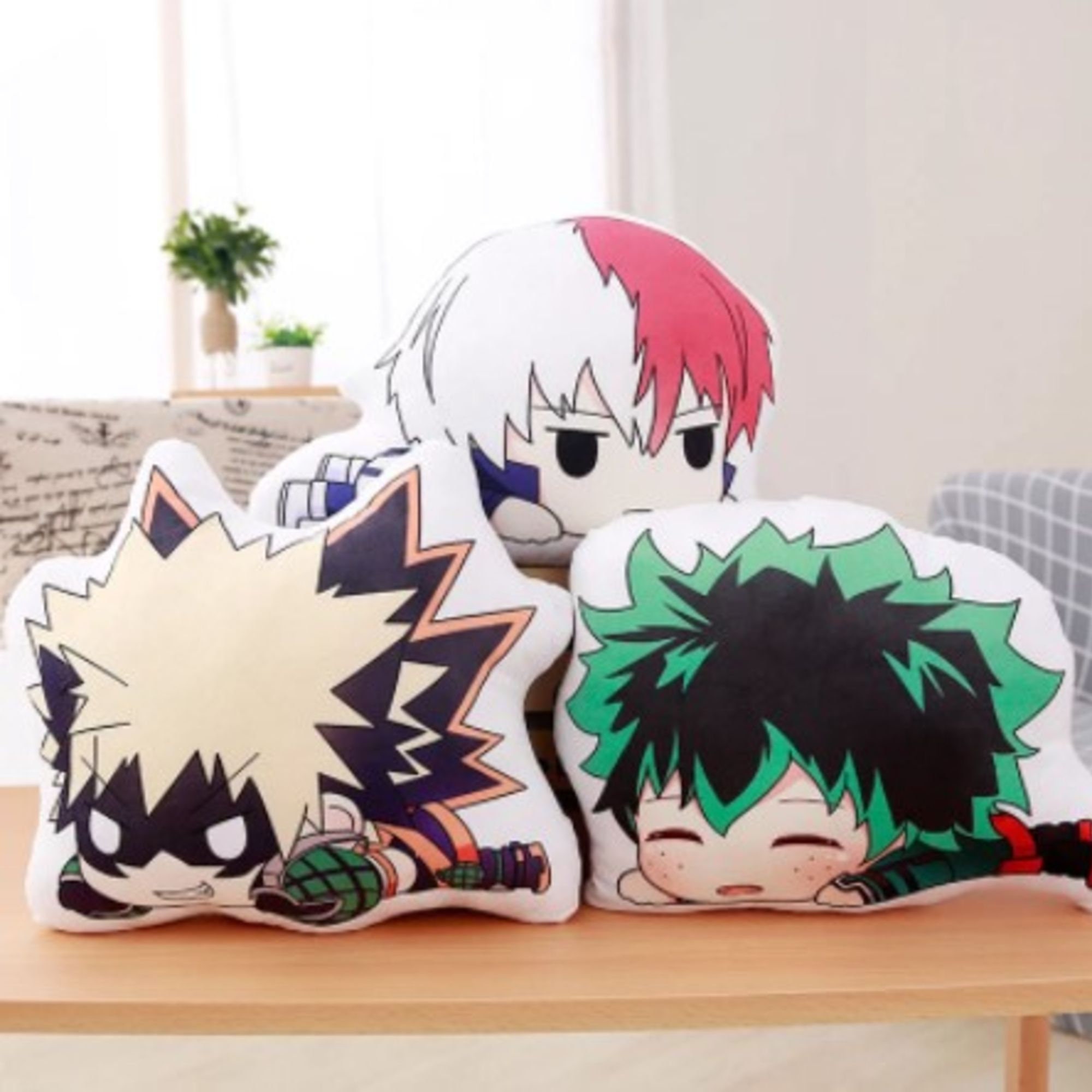 My Hero Academia Plush Pillow Toy Doll Todoroki Shoto Bakugou Katsuki Plush Pendant Accessory Gift Free Shipping Plush Midoriya Izuku Soft