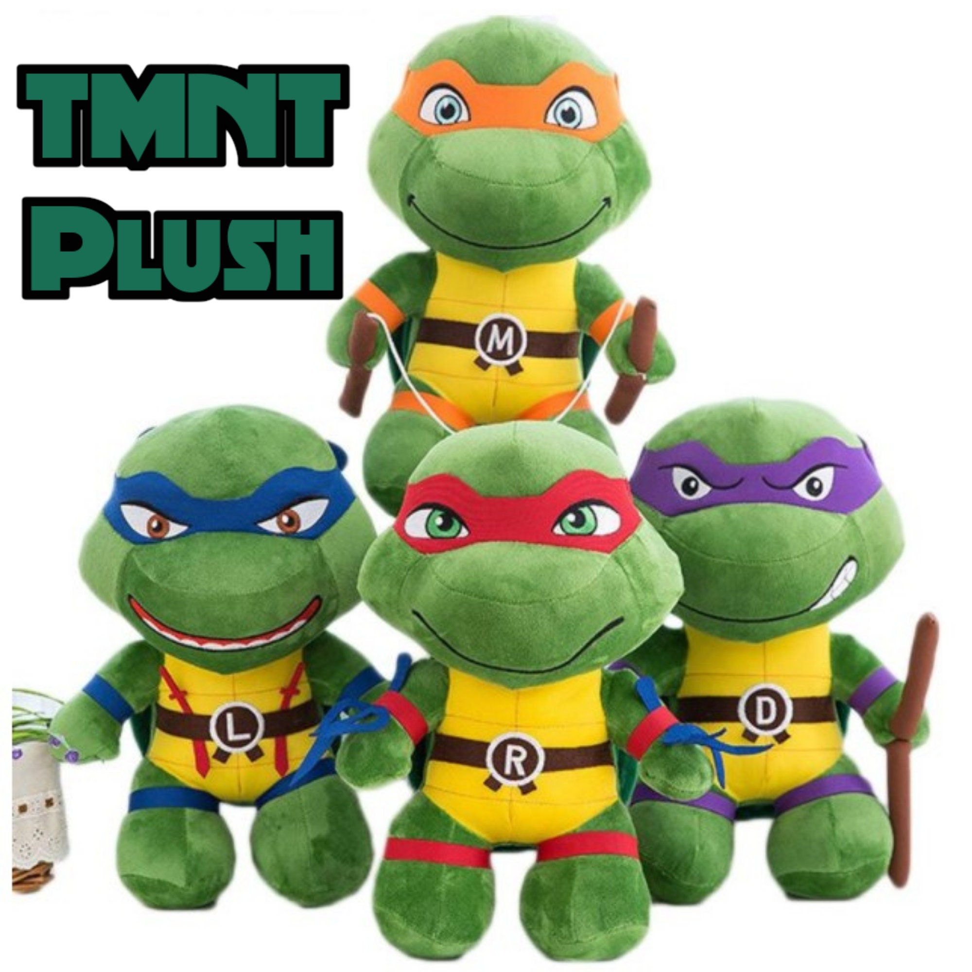 Tmnt Plush Donatello Purple Teenage Mutant Ninja Turtles Toy Etsy