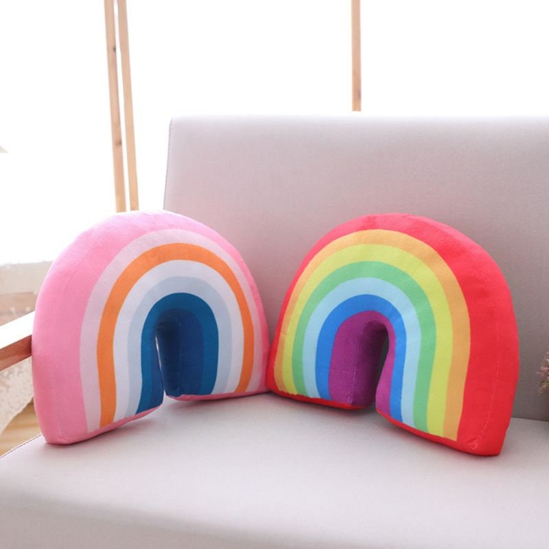 Rainbow Pillow Cushion Cover Pillowcase Bright Rainbow Etsy