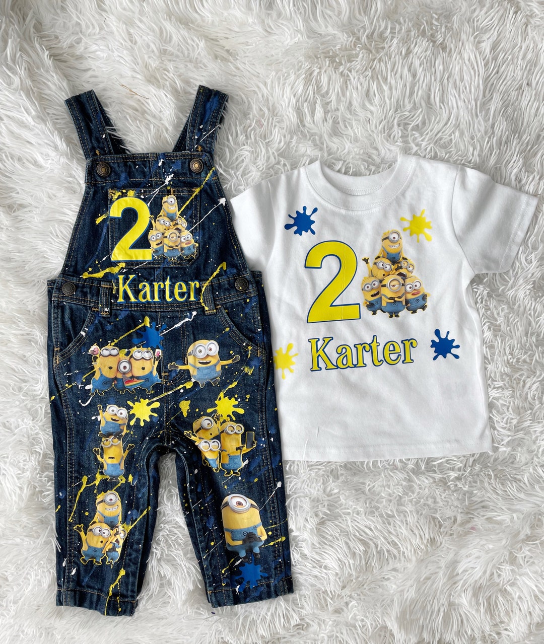 Cartoon Theme-custom Overalls-boy or Girl - Etsy