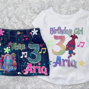 Cartoon Inspired Skirt Set-Birthday-ANY THEME-