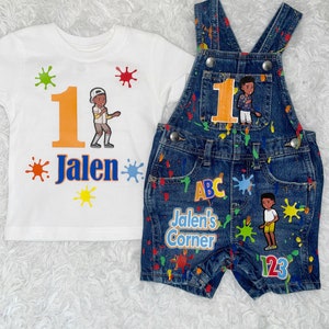 Custom Cartoon Inspired Shortalls