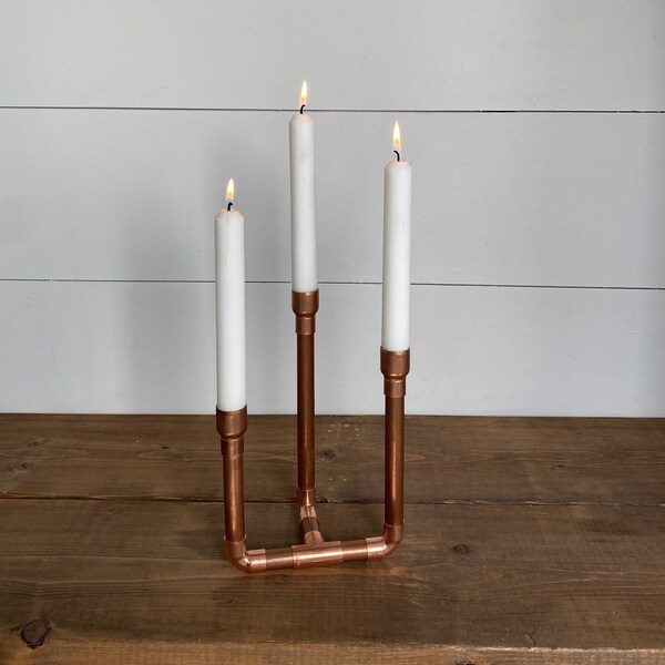Copper Pipe Candle Etsy