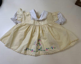 Yellow springtime dress (missing the matching bloomers)