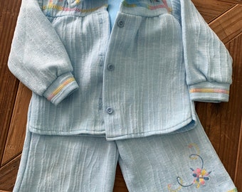 Carter’s Embroidered Flowers Jacket/Pants