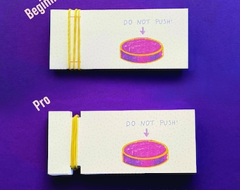 Printable flipbook “ Do not push the button! ‘’