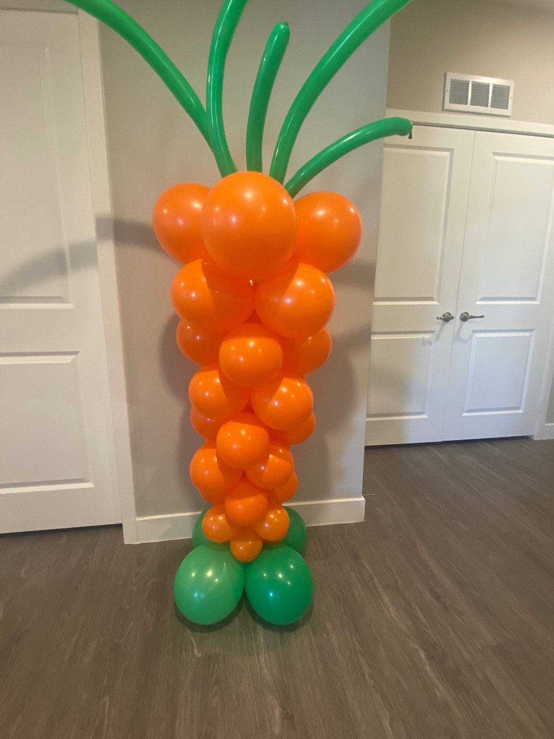 DIY Carrot Shaped Easter Balloon Tower Etsy